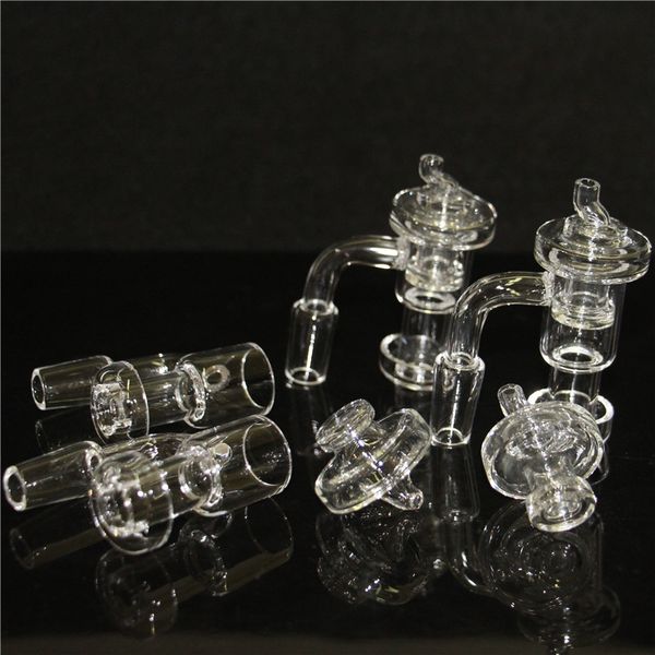 Rauchen von 14-mm-Glasöl-Rigs-Wasserbongs mit Quarz-Terp-Vakuum-Banger Domeless Slurper Up Nail Carb Cap Ashcatcher