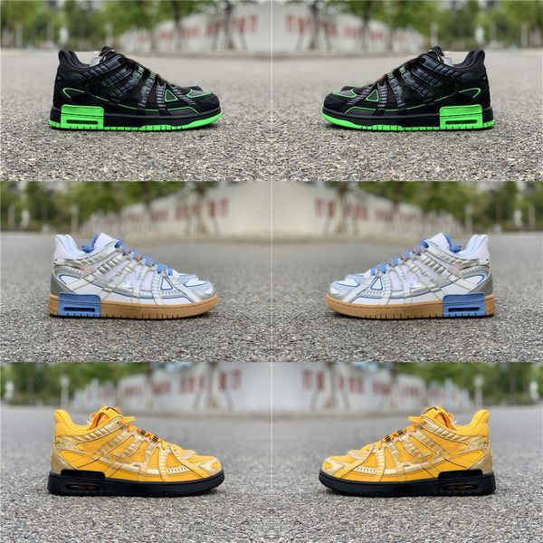 

2021 rubber dunk white green strike off university gold university blue air original men outdoor shoes zapatos sneakers with box virgil ablo