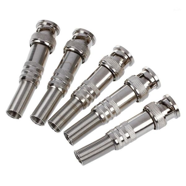 

5pcs solder less twist spring bnc connector jack for coaxial rg59 cctv camera1