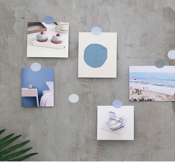 

4 sheets solid color label stickers diy diary scrapbooking decorative sutdent office note label stickers supplies bbyphg bwkf