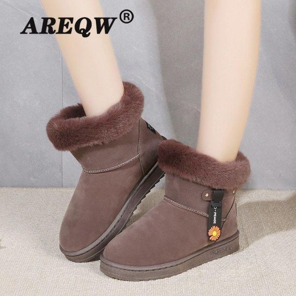 

women's rubber boots booties ladies shoes woman winter shoes luxury designer low heels booties round toe, Black
