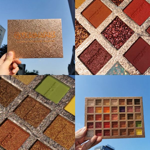 

35 colors eyeshadow palette colorful eye shadow palette glitter highlighter make up shimmer pigment matte eye shadow pallete 0331