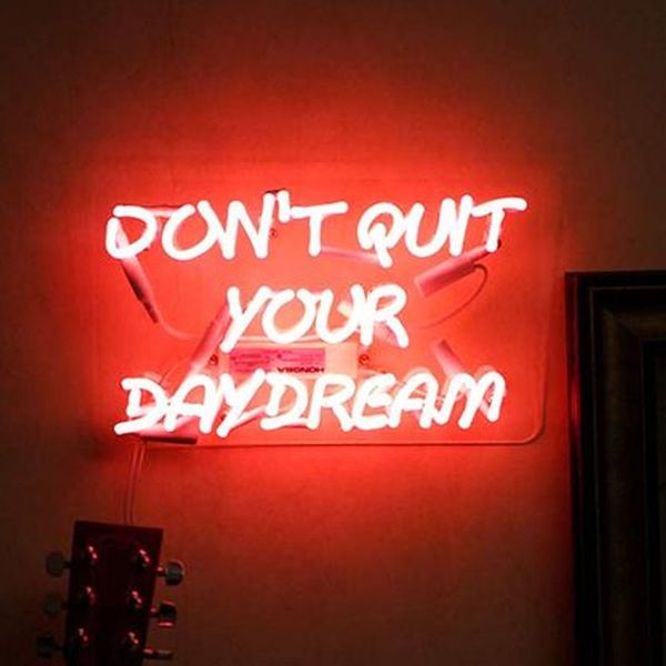 

neon sign for dont quit your daydream club lamp resterant light l custom home decorate diner coffee impact attract light