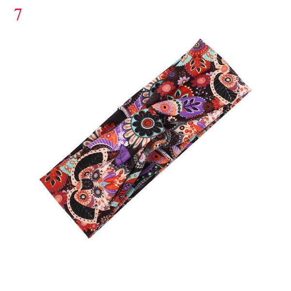 

boho women printing elastic hairbands sport headband yoga turban cross knotted headbands girls hair accessories fashion headwrap q jllymh
