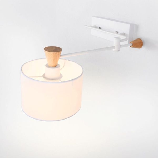 

american black white wall mounted lamp modern simple swing arm wall lights bedroom bedside reading night light sconce wl289