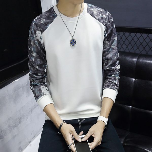 

2020 floral sweatshirt men casual sweatshirt hombre male sweatshirt, Black