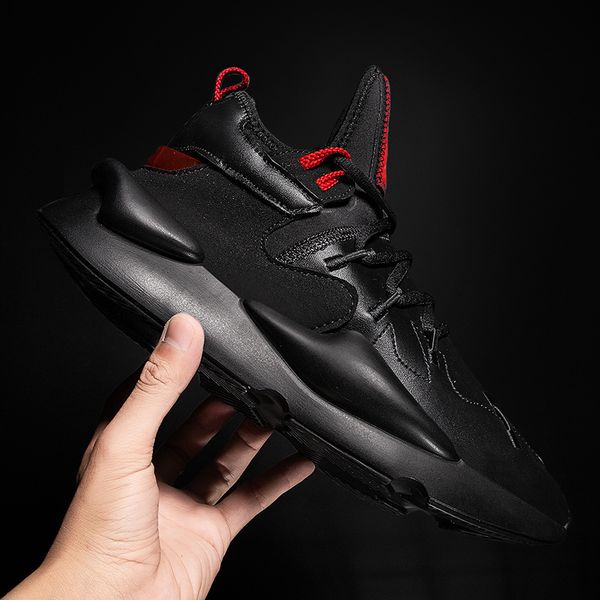 

shoes high running sport athletic men brand sock sneakers lace-up breathable jogging trainers male boy cool walking footwear, Black