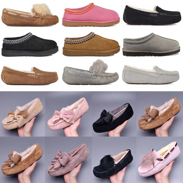 

2021 classic pom casual shoes short ii bailey bow australia slippers womens suede women boot winter snow boots fur furry australian bo y4gw#, Black