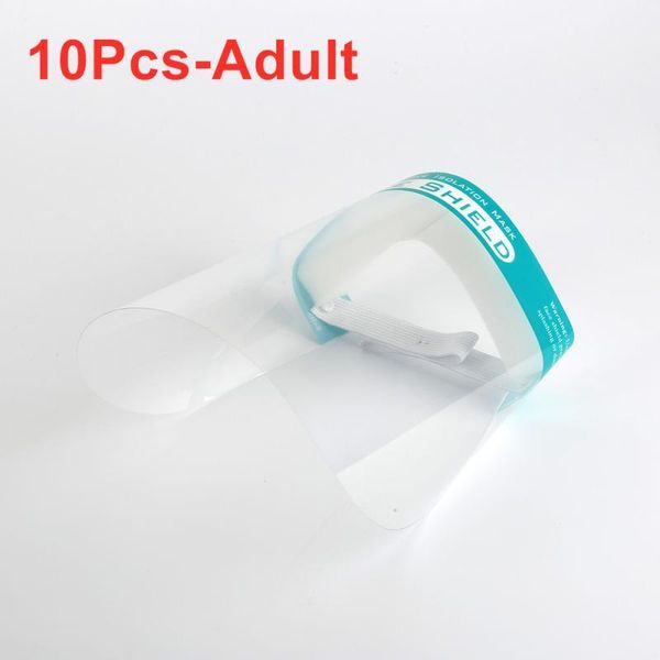 

10pcs face shield protective mask transparent adjustable droplet dust proof full face cover safety mask kids wmtsug mywjqq