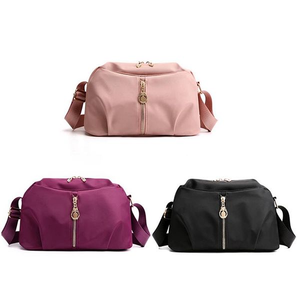 

vintage women water proof nylon messenger bag shoulder crossbody bag lady small shell bolsa feminina zippers package
