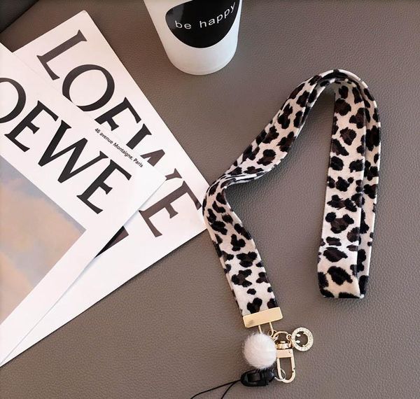 

2019 new leopard print tide female lanyard detachable two-in-one universal mobile phone hanging neck long rope jllicv xjfshop