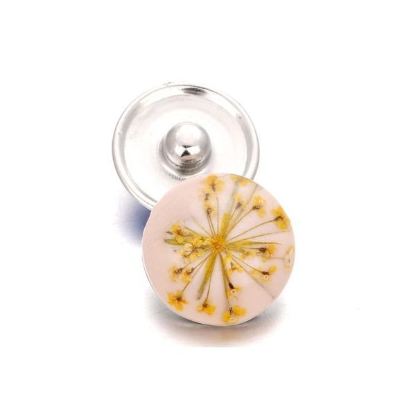 

10pcs/lot mixed 18mm snap button alloy flower resin fashion snaps buttons fit snap bracelets diy bbyhcq