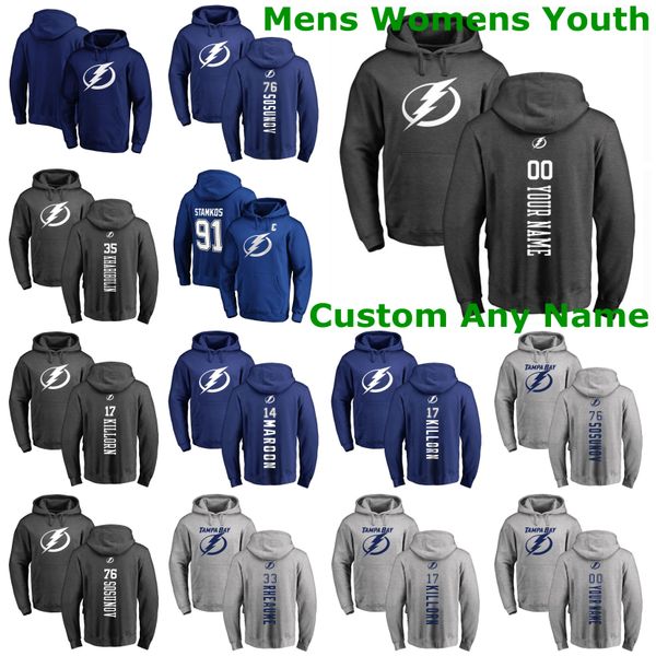 

tampa bay lightning пуловер hoodie 20 blake coleman 19 barclay goodrow 37 янни гурд тайлер джонсон алекс killorn хоккей толстовки на заказ, Red