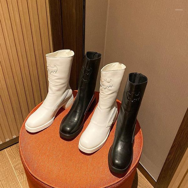 

2020 autumn and winter dark knight motorcycle boots shoes winter boots women's womens shoes women's1, Black