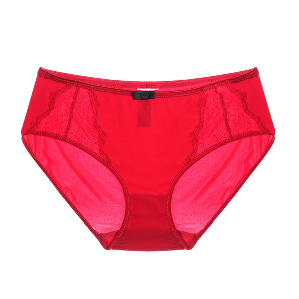 

lace stitching, comfortable, breathable and attractive women's mid waist briefs, Black;pink