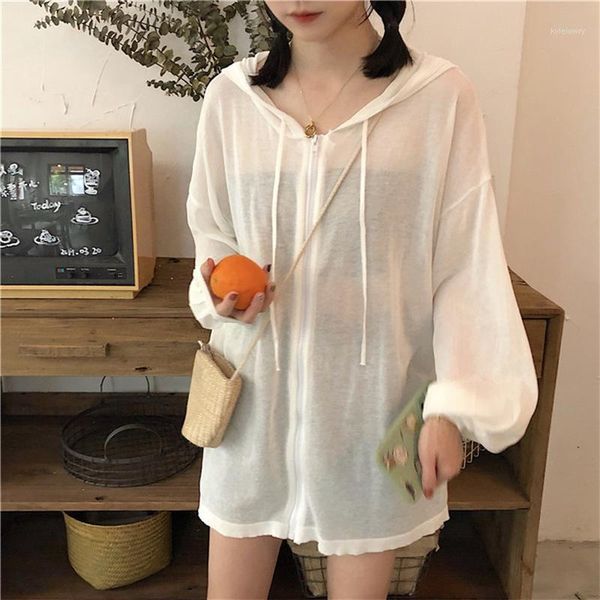 

spring summer coat women clothes 2019 cardigan korean vintage jacket sun protection women chaqueta mujer 8138j zt30011, Black;brown