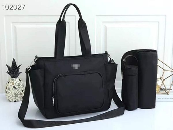 

diaper bags baby designer mens zipper backpack mummy multi-function messenger diapers bag 3pcs set print leather canvas functional dad dry s