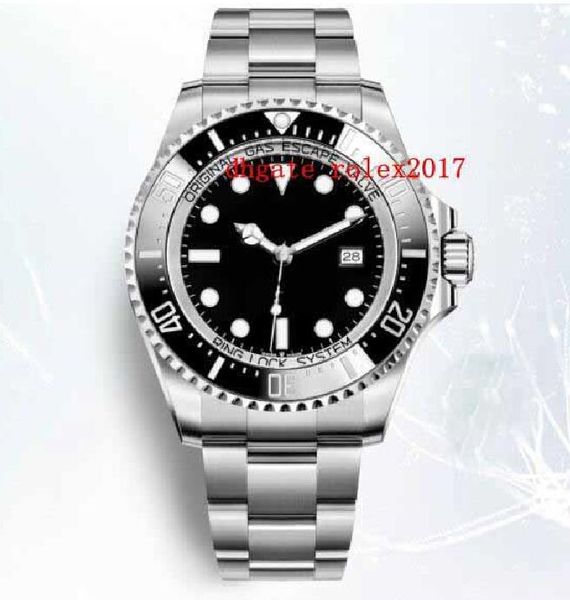 

mens 4 style 43mm 44mm sea-dweller 116660 126603 ceramic bezel asia 2813 mechanical automatic mens 18k gold watch watches new, Slivery;brown