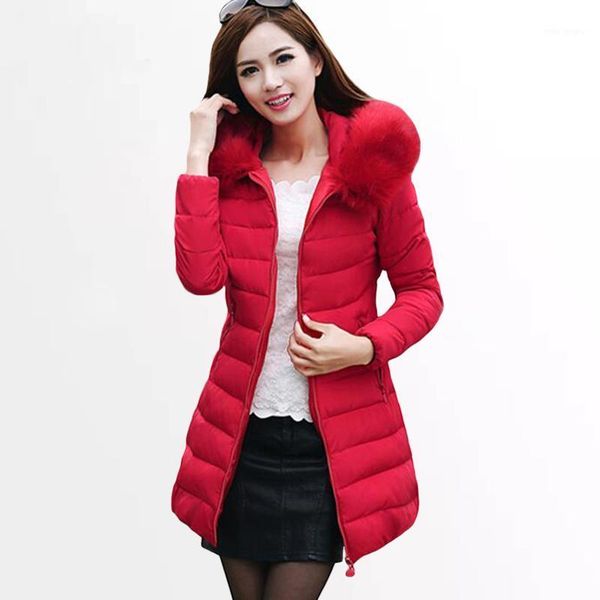 

women 's winter jacket new womens winter jackets coats female padded parkas fashion thick warm hooded down cotton coat1, Black
