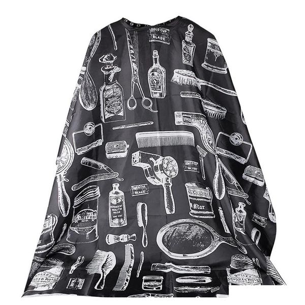

european american fashion black professional salon hairdressing hairdresser hair cutting gown barber cape qylkjm sweet07