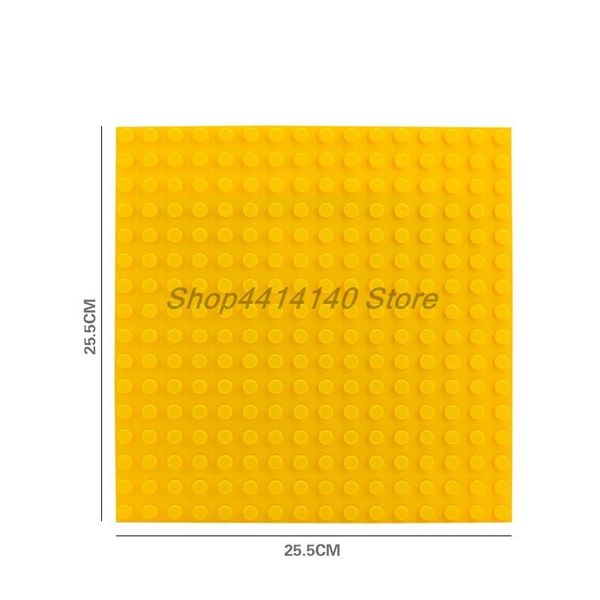 

одиночные 16 * 16 точек duploed большие кирпичи base plate 25.5 * 25.5cm рисунок diy совместимое тавро строительные блоки кирпичи игрушки дл