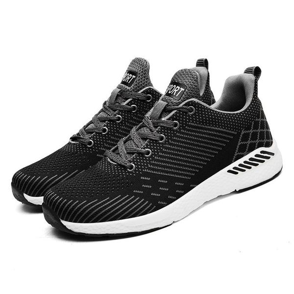 

skyaxmoto men sneakers lightweight breathable plus size 35-48 women running shoes casual shoes zapatillas mujer, Black