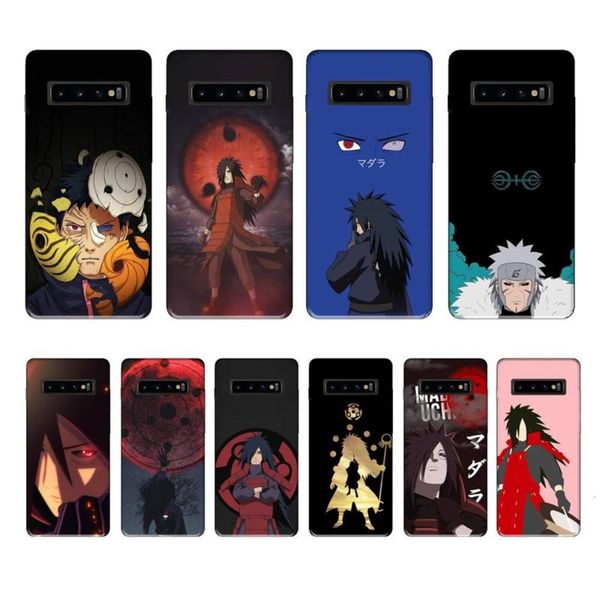 

naruto madara uchiha mobile phone cover samsung galaxy s10 e s20 super s8 s9 plus s20 fe, animation accsori