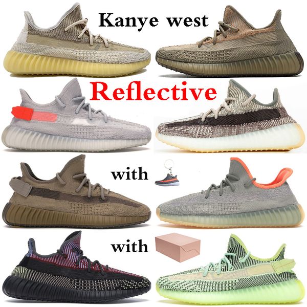 

kanye west reflective abez running shoes eliada asriel israfil oreo tail light cinder linen desert sage yeshaya black static men sneakers