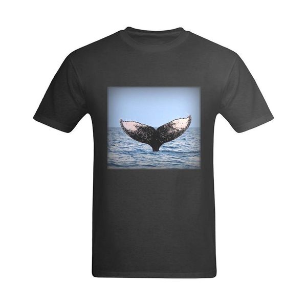

new men summer tee shirt littleart men's humpback whale tail thrashed the water t-shirt funny t-shirt sport hooded sweatshirt hoodie