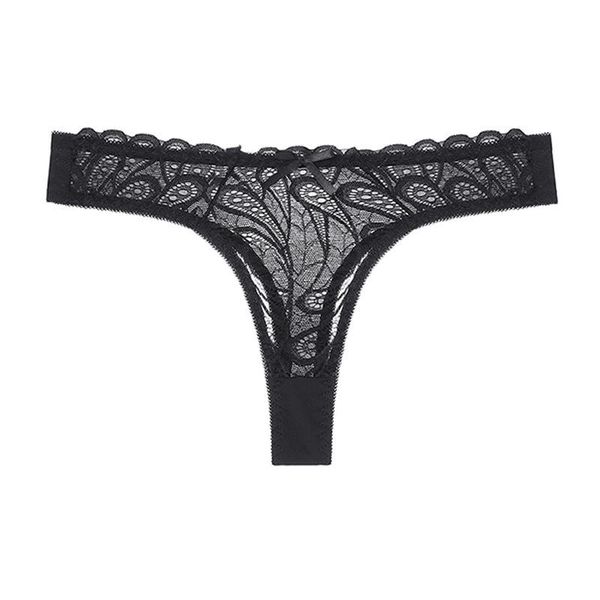 

women's g-string femme t-back thong low-rise string ultra-thin underwear lace women's underpants briefs plus size lingerie, Black;pink