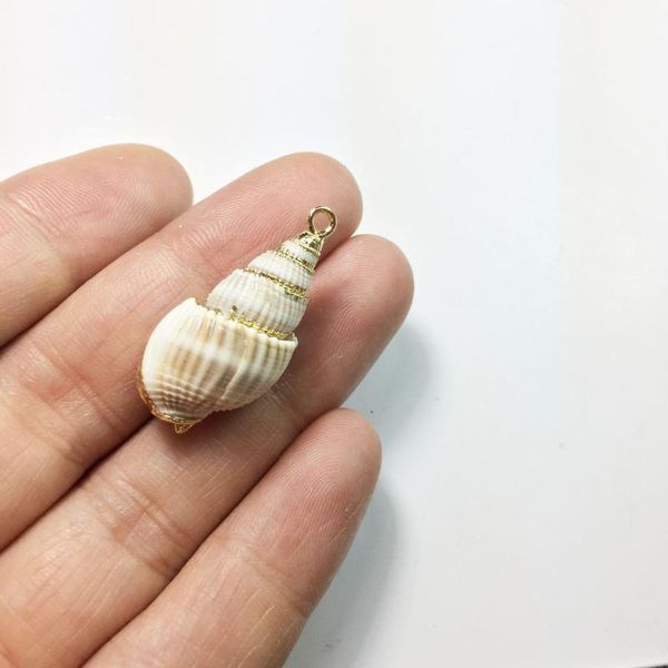 

eruifa горячего надувательства 5шт около 25 мм раковины natural gold shell подвески wholesales ожерелье, серьги ювелирных изделий браслета d, Bronze;silver