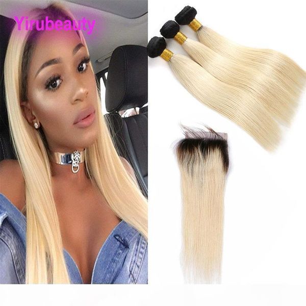 

9a human hair wholesale mongolian virgin hair 3 bundles with 4 by 4 closure straight wefts with closure middle three part 8-28inch, Black;brown
