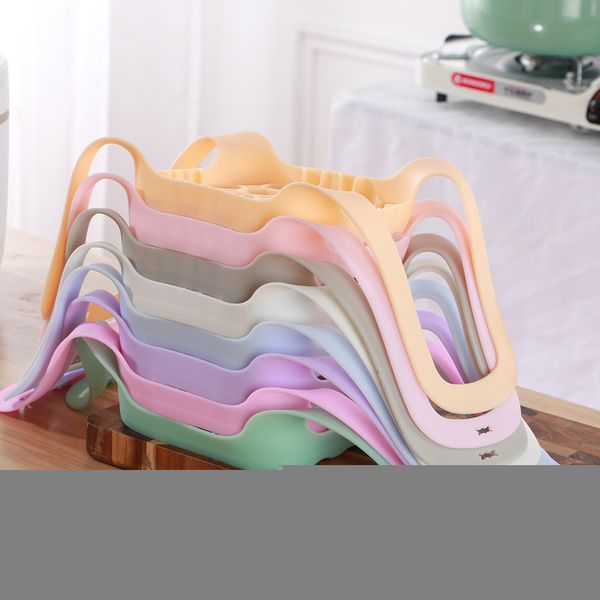 

silicone multi-function silicone anti-scalding egg bowl food steamer lifter rack bakeware bpa-b basket steamer cooker ste acpsv