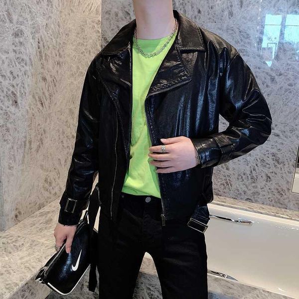 

casual leahter jacket male motorcycle windbreaker chaqueta cuero hombre men winter mens faux leather jacket men veste cuir homme1, Black