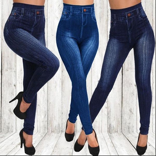 

jeans for women high waist jean high elastic plus size 3xl stretch jean 2020 new female washed denim skinny pencil pants, Blue