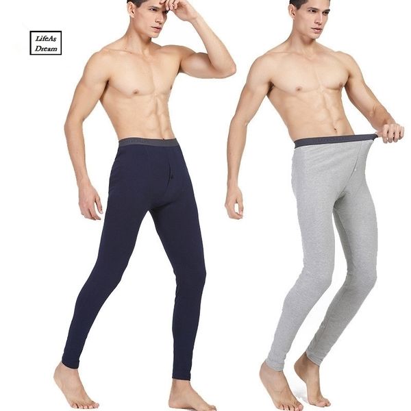 Heiße Winter Männer Lange Unterhosen Baumwolle Thermo-unterwäsche Männer Warme Lange Unterhosen Leggings Hosen Hohe Qualität 201124