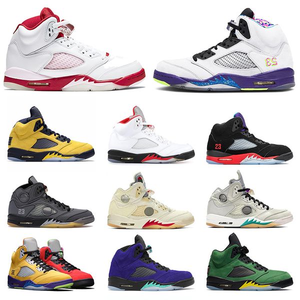 

горячий мужские ботинки баскетбола 5 jumpman белого off 5s муслин парус воздух, что атласный иордания ретро alternate винограда розовой пены