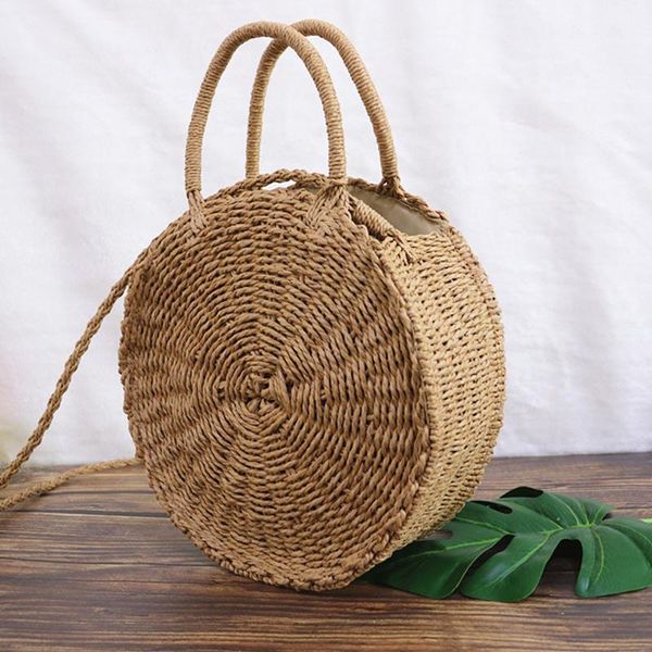

woman bags 2020 straw shoulder bag female casual crossbody bag ladies zipper handbag knitting beach sac a main