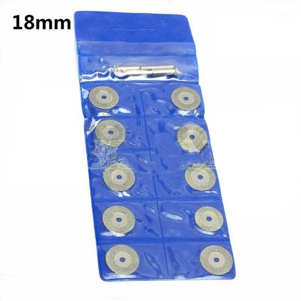 

10x mini diamond saw blade cutting disc rotary wheel grinding +2 mandrel tool parts for woodwork carpentry crafts1