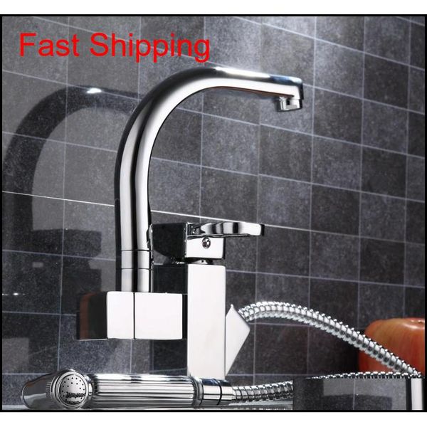 

shipping pull out spray brass kitchen faucet mixer tap kitchen sink faucet tap rz-205 rb1pf