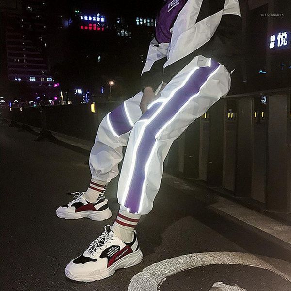 

2021 streetwear men's cargo harem pants hip hop casual male track pants joggers trousers fashion harajuku men pant trousers1, Black