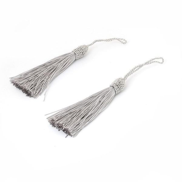 

10pcs lot polyester silk tassel 15cm cotton tassel fringe trims for home wedding decoration diy sewing curtains accessories h qylkgr