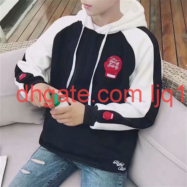 

2020 autumn new men's sweater men's long sleeve hooded pullover, Black