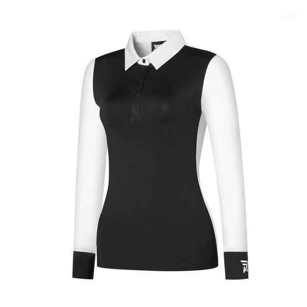

2020 new fall/winter women's golf long sleeve shirt, White