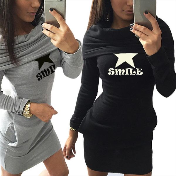 

женская осень тонкая толстовка 2020 пятиконечной звезда печати сваи воротник руно пуловеры кофта с длинным рукавом streetwear tops, Black