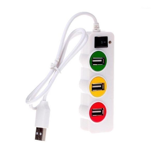

usb hub plug and play computer accessory with switch high speed stable universal heat resistant portable traffic light 4 ports1
