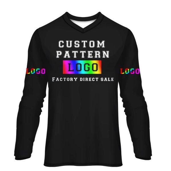 

wamni sports long sleeve tee 100% polyester running custom bodybuilding football jerseys v-neck 3d customized loose tshirt, Black;blue