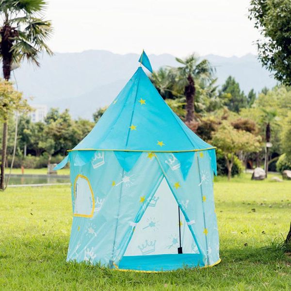 

children princess castle play tent kids game tent house portable playtent toys baby indoor outdoor play house girl room decor wmtkkj xhlove