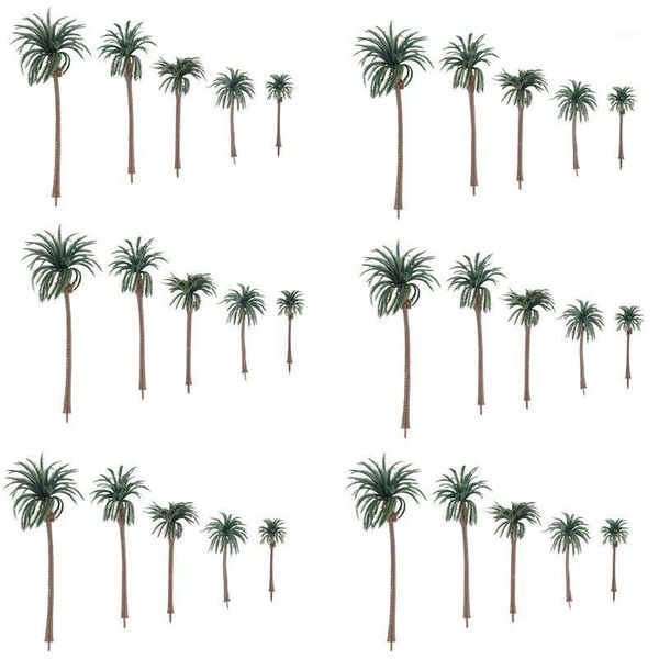 

30pcs artificial coconut palm trees scenery model miniature architecture trees n58c1