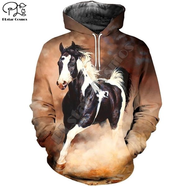 

plstar cosmos funny animal horse colorful casual new fashion tracksuit 3dfullprint hoodie/sweatshirt/jacket/men women s-5 201020, Black